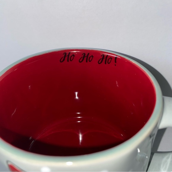 Mug Cup “I Love It" Brand Santa Ho Ho Ho! Embossed Ceramic Coffee Tea NEW - Picture 2 of 6